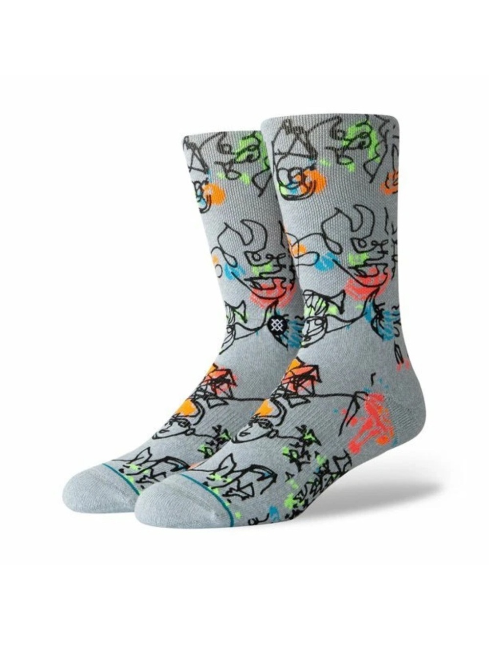 Stance YOUTH x Gregory Siff (2 Pack) Electric Slide Quarter Height Socks Sz L